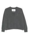 Gotha V-neck Sweater In Gray