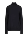 Gotha Woman Turtleneck Midnight Blue Size 16 Wool In Blue