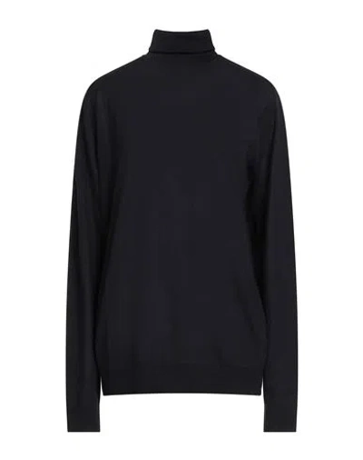 Gotha Woman Turtleneck Midnight Blue Size 16 Wool