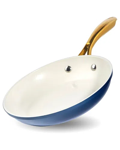 Gotham Steel 10in Ultra Nonstick Ceramic Fry Pan With Stay Cool Handle In Blue