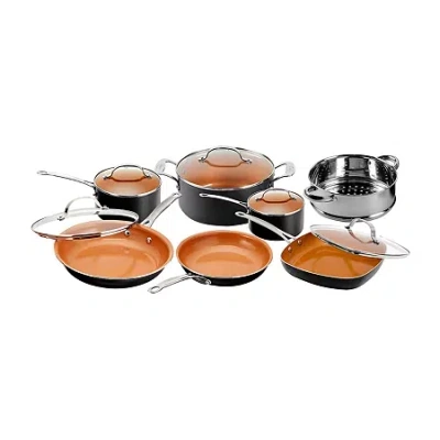 Gotham Steel 12-pc. Non-stick Cookware Set In Orange