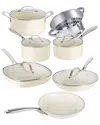 Gotham Steel 12pc Ultra Nonstick Ceramic Cookware Set With Stay Cool Handles