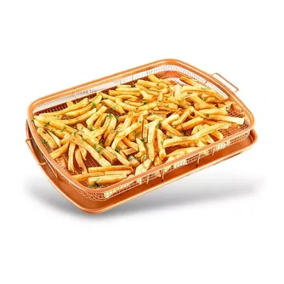 Gotham Steel 13.4âx11.4â Large 2-pc Nonstick Crisper Tray In Orange