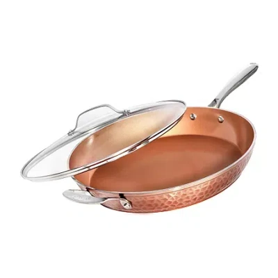 Gotham Steel 2-pc. As Seen On Tv Non-stick Frying Pan In Orange