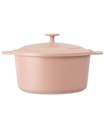 Gotham Steel 5 Qt Nonstick Ceramic Dutch Oven With Self Basting Lid In Pink