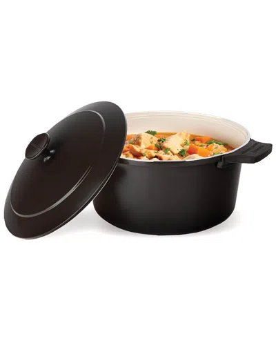 Gotham Steel 5qt Lightweight Dutch Oven With Lid In Black