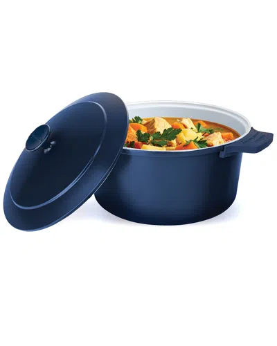 Gotham Steel 5qt Lightweight Dutch Oven With Lid In Blue