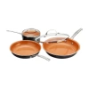 Gotham Steel Copper 5-pc. Cookware Set In Orange