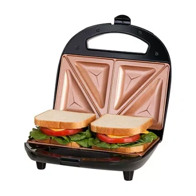 Gotham Steel Electric Sandwich Press In Black