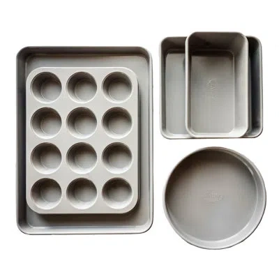 Gotham Steel Grey 5 Piece Nonstick Bakeware Set In Gray
