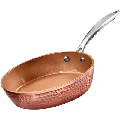 Gotham Steel Hammered Copper 9.5'' Nonstick Fry Pan With Stay Cool Handle