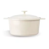 Gotham Steel 5 Qt Nonstick Ceramic Dutch Oven With Self Basting Lid In White