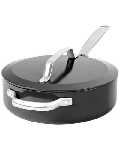 Gotham Steel Modern 4 Qt Ceramic Nonstick Sautž Pan With Lid In Black