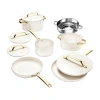 Gotham Steel Modern Collection 11-pc. Cookware Set In White