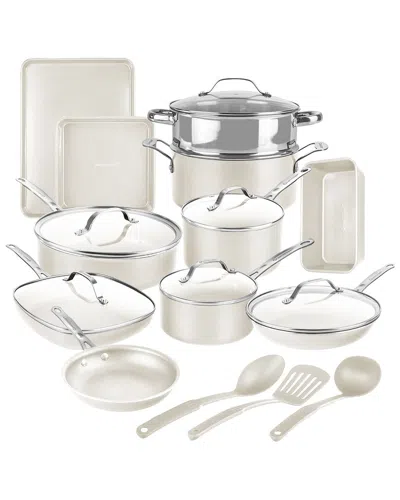 Gotham Steel Naturals 20pc Nonstick Express Cookware Set With Bakeware & Utensils In Neutral