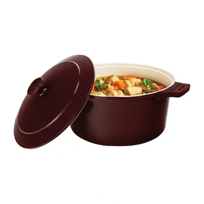 Gotham Steel Non-stick Dutch Oven In Burgundy