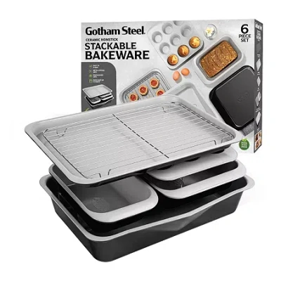 GOTHAM STEEL NONSTICK STACKABLE 6-PC. BAKEWARE SET