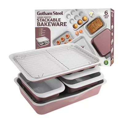 GOTHAM STEEL NONSTICK STACKABLE 6-PC. BAKEWARE SET