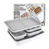 Gotham Steel 6pc Nonstick Ceramic Stackable Bakeware Set In White