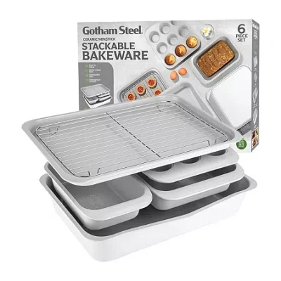 GOTHAM STEEL NONSTICK STACKABLE 6-PC. BAKEWARE SET
