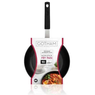 Gotham Steel Professional Series Nsf 10'' Fry Pan With Removeable Rubber Handle In Black