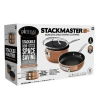 Gotham Steel Stackable Space Saving 3 Piece 8'' Copper Nonstick Cookware Set In Copper