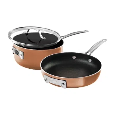 Gotham Steel Stackmaster 3-pc. Non-stick Cookware Set In Orange