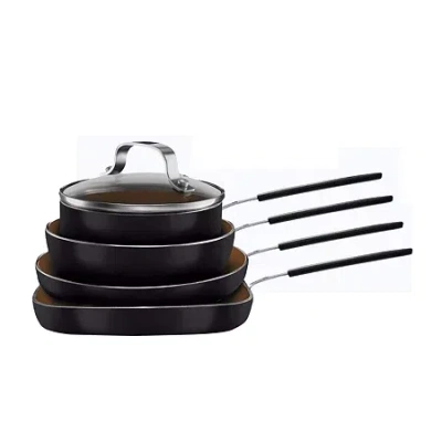 Gotham Steel Stackmaster 5-pc. Non-stick Cookware Set In Black