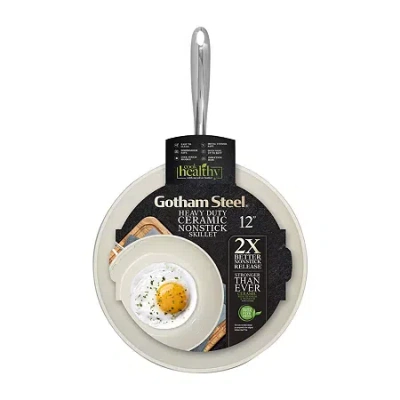 Gotham Steel Ultra 12' Non-stick Frying Pan With Stay Cool Handle In White