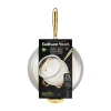 Gotham Steel Ultra 14" Non-stick Family Pan With Lid And Gold Handles 2-pc. Non-stick Frying Pan In White