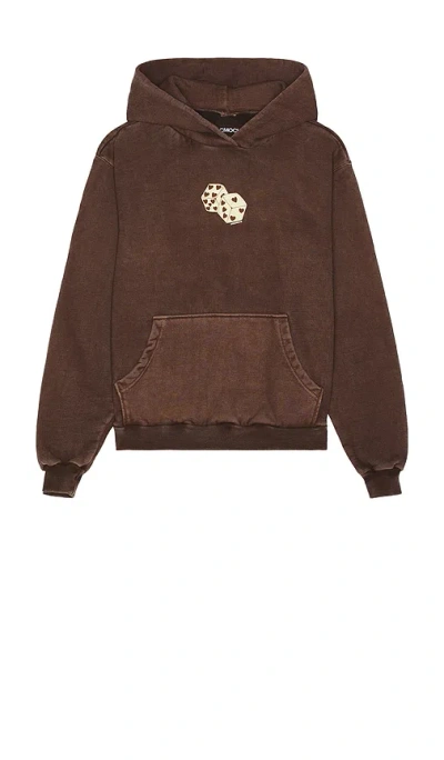 Gothicmochas Gonzo Dice Hoodie In Brown