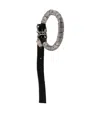 Goti Stacked-disc Leather Bracelet In Black