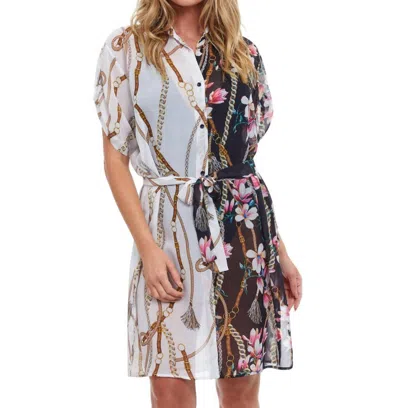 Gottex Amalfi Coast Cover Up Blouse Dress In Got Black In Blue