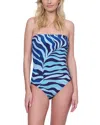Gottex Wildest Dream Bandeau One Piece In Blue