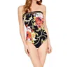 Gottex Bandeau One Piece Swimsuit In Got Barococo In Multi