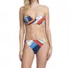 Gottex Bandeau Push Up Underwire Bikini Top With Matching Bikini Bottom In Got Fleur In Multi