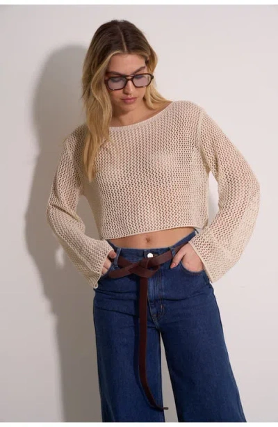 Gottex Beach Life Anna Two Crochet Long Sleeve Beach Top