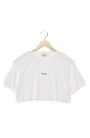 Gottex Beach Life Arrived Printed Swim Cover Up Tshirt Crop In White