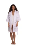 Gottex Beach Life Coastal Lace Robe Cover-up In White