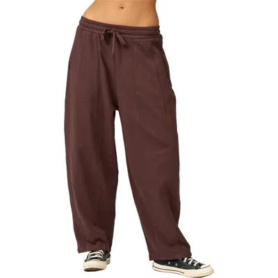 Gottex Beach Life Cozy Coast Airport Princess Seam Sweatpants In Brown