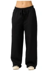 Gottex Beach Life Cozy Coast Airport Wide Leg Sweatpants In Black
