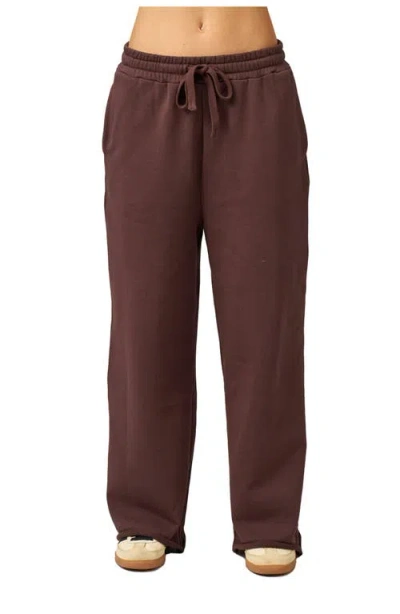 Gottex Beach Life Cozy Coast Airport Wide Leg Sweatpants In Brown