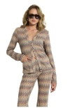 Gottex Beach Life Desert Mirage Victoria Beach Cardigan In Nude