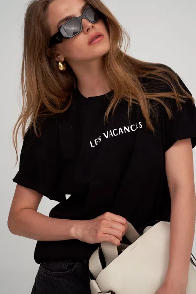 Gottex Beach Life Fleurs Du Marais Printed Swim Cover Up Tshirt Oversize In Black
