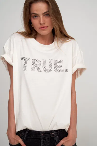 Gottex Beach Life Fleurs Du Marais Printed Swim Cover Up Tshirt Oversize In White