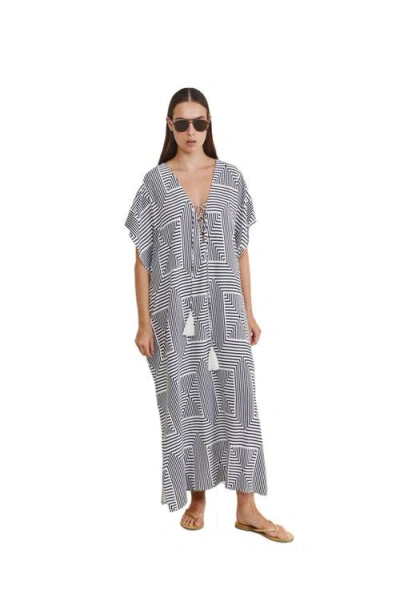 Gottex Beach Life Liora Kaftan Cover-up In Gray
