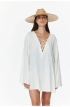 Gottex Beach Life Mist & Sand Mini Dress Cover-up In White