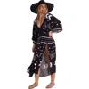 Gottex Beach Life Mist & Sand Robe Cover-up In Black