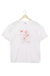 Gottex Beach Life Printed Swim Cover Up Tshirt Fit In White