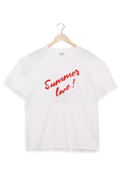 Gottex Beach Life Printed Swim Cover Up Tshirt Fit In White